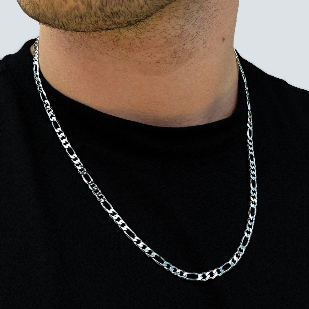 925 Sterling Silver Figaro Chain