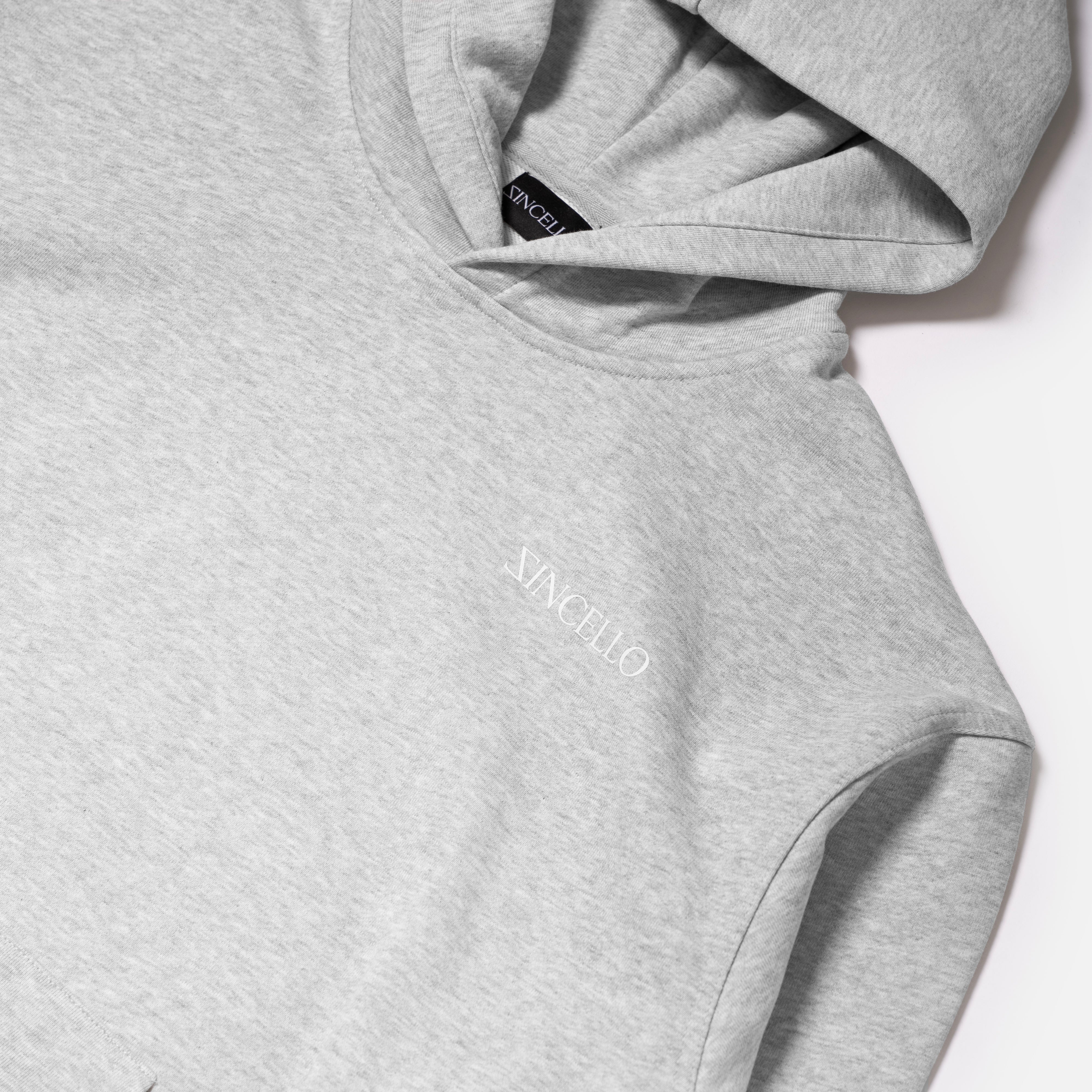 Zincello Foundry Heavyweight Hoodie - Grey with White Print