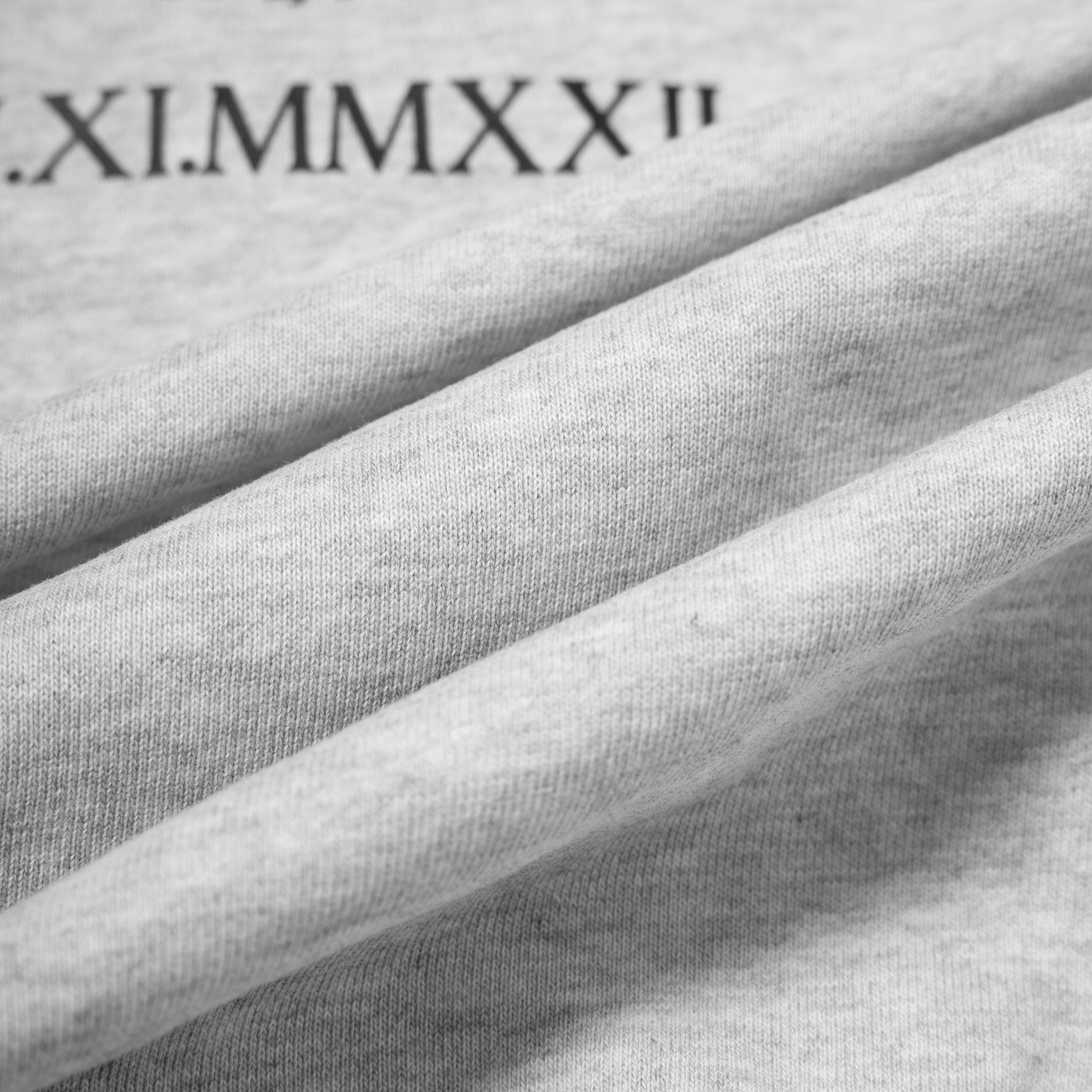 Zincello Foundry Heavyweight Hoodie - Grey with Black Print