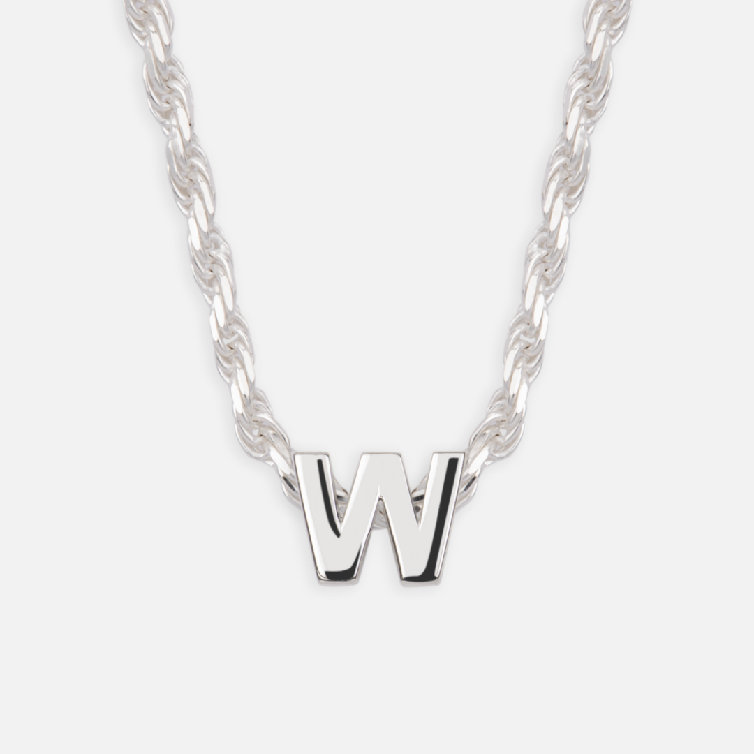 925 Sterling Silver Initial Letter Pendants