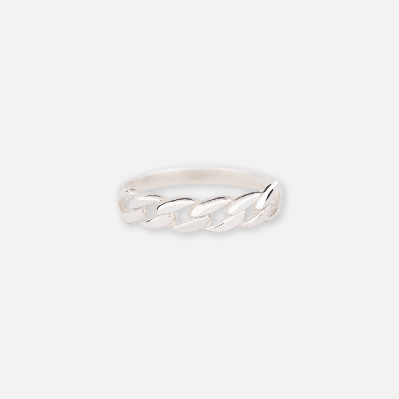 Kubanischer Ring aus 925er Sterlingsilber