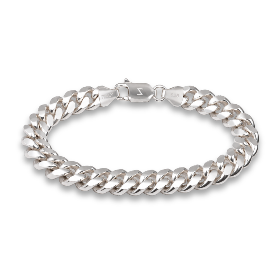 925 Sterling Silver 6.7mm Cuban Bracelet