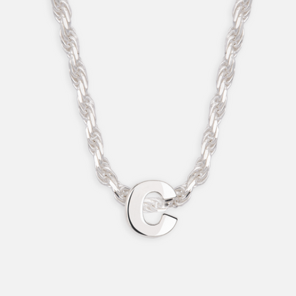 925 Sterling Silber Anfangsbuchstaben Anhänger