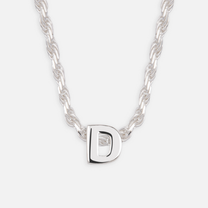 925 Sterling Silber Anfangsbuchstaben Anhänger