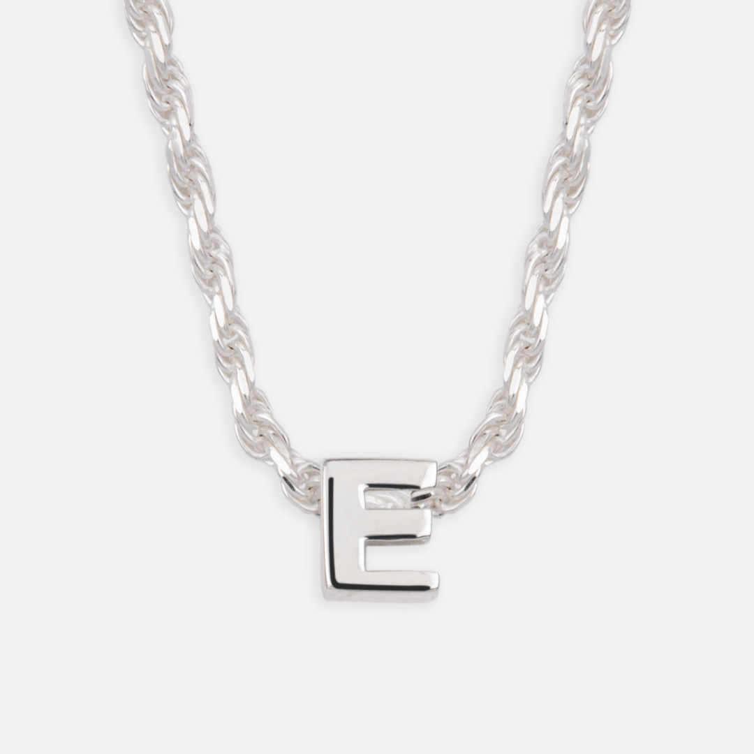 925 Sterling Silver Initial Letter Pendants