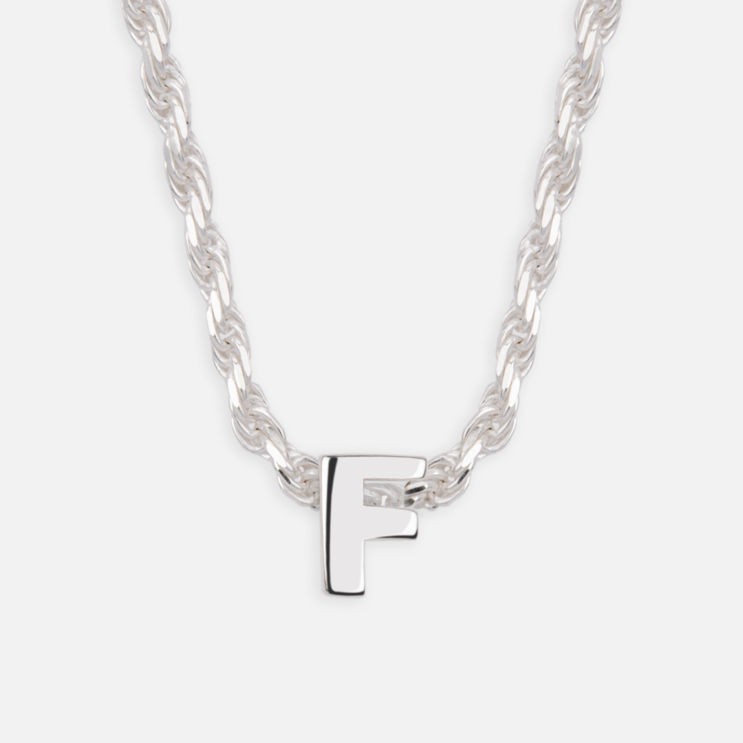 925 Sterling Silber Anfangsbuchstaben Anhänger