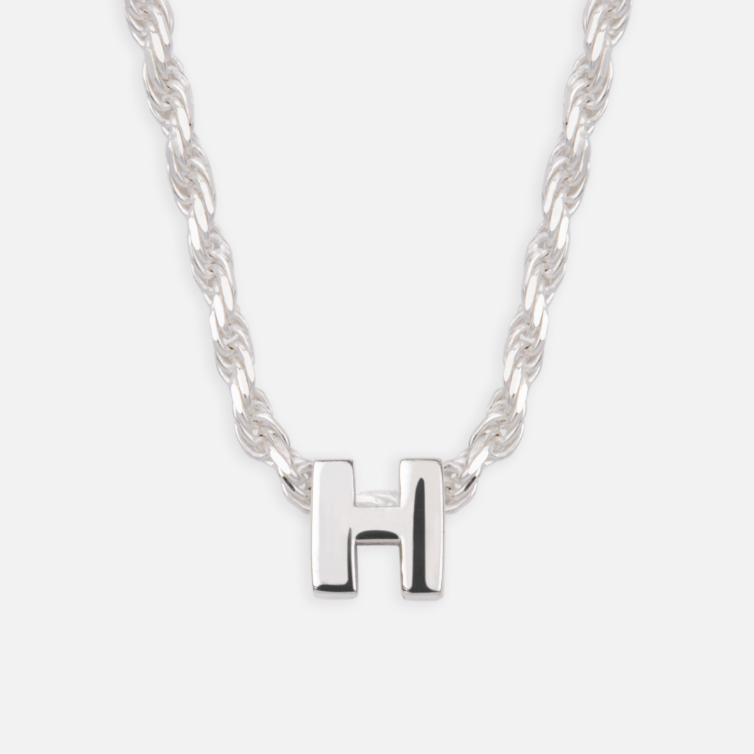 925 Sterling Silber Anfangsbuchstaben Anhänger