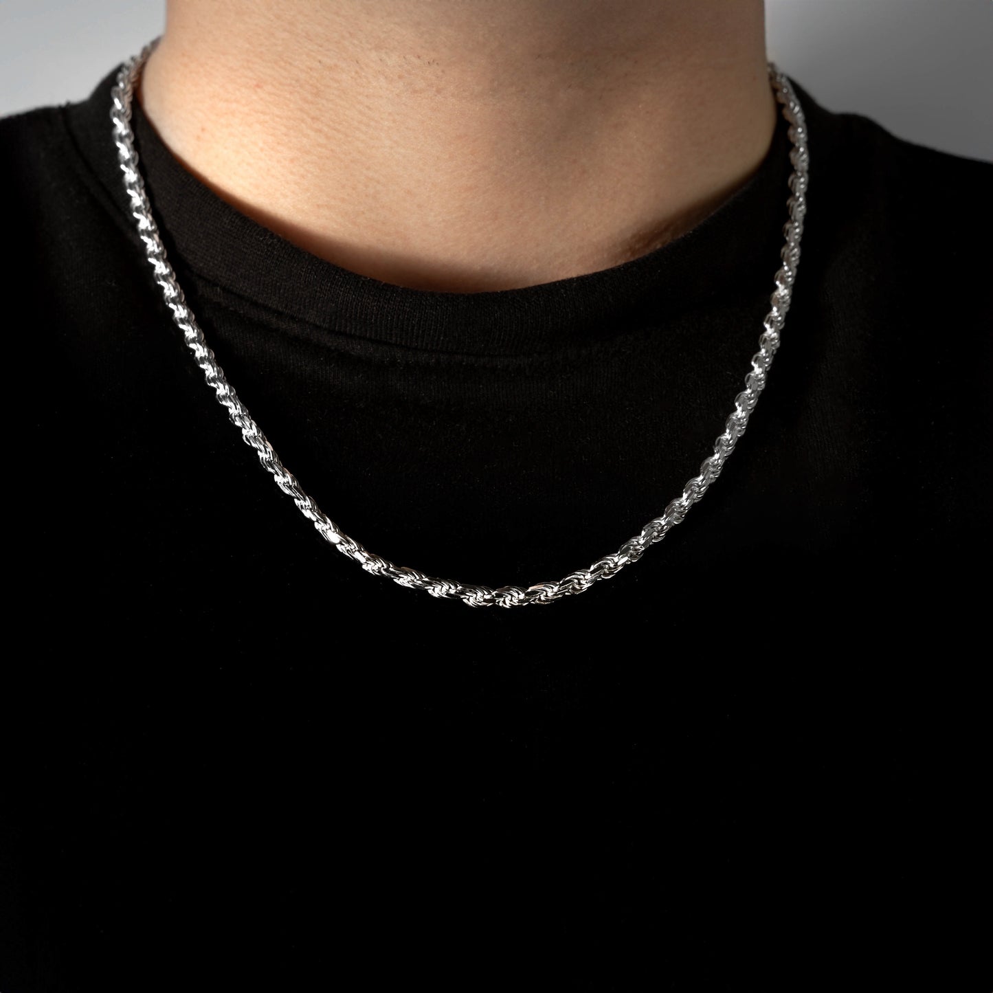 925 Sterling Silver 4.2mm Rope Chain
