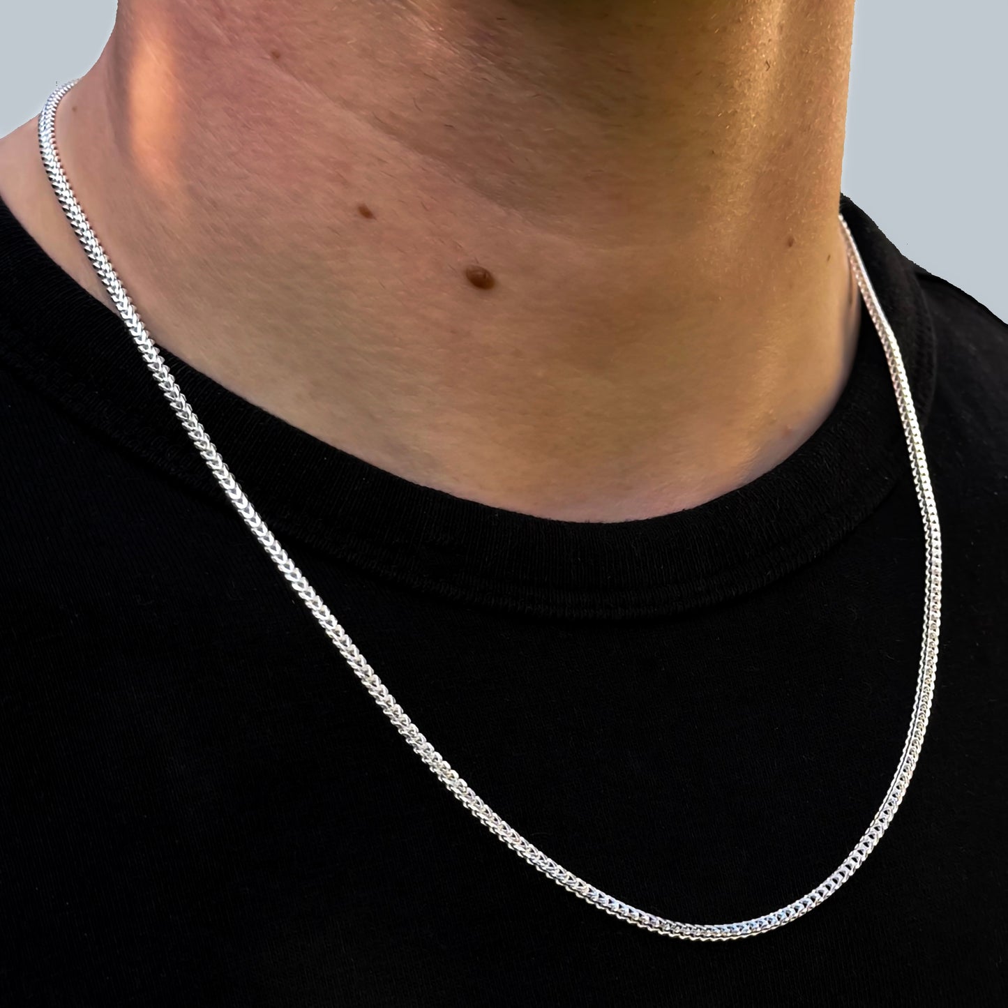 925 Sterling Silver 2.3mm Franco Chain