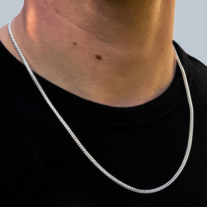925 Sterling Silver 2.3mm Franco Chain