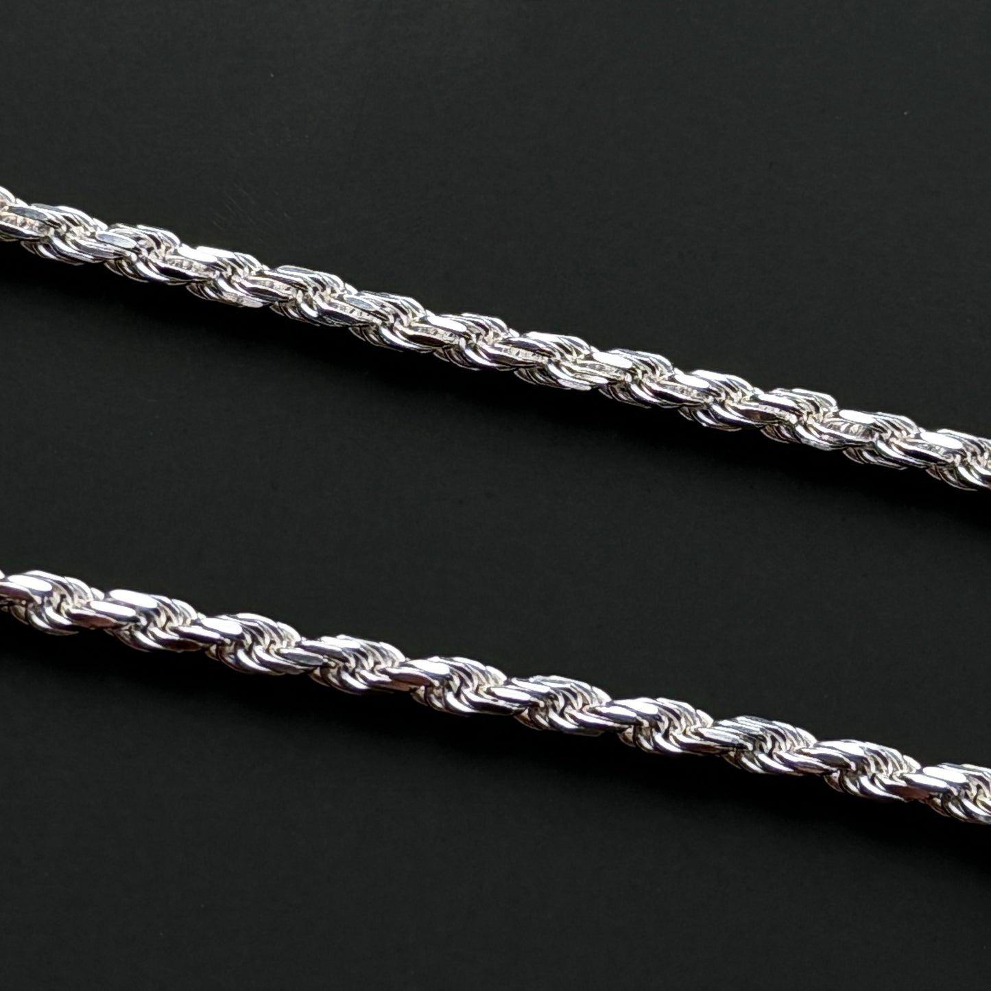 925 Sterling Silver 2.2mm Rope Bracelet