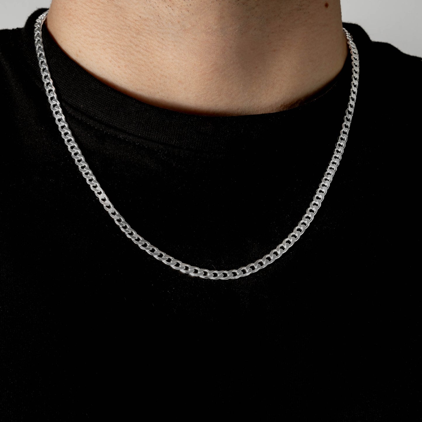 925 Sterling Silver 4.2mm Curb Chain