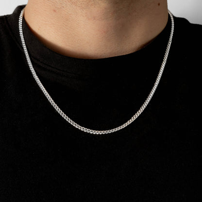925 Sterling Silver 3mm Cuban Chain