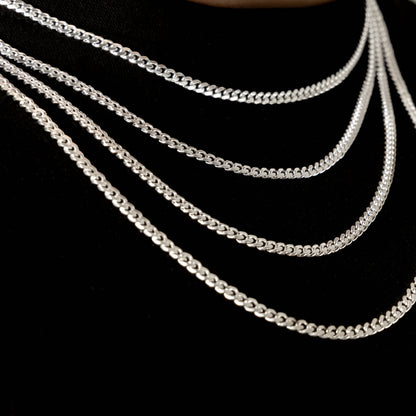 925 Sterling Silver 3mm Cuban Chain