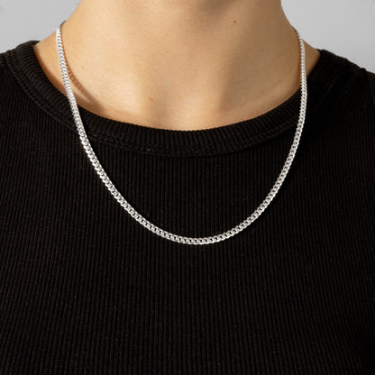 925 Sterling Silver 3mm Cuban Chain