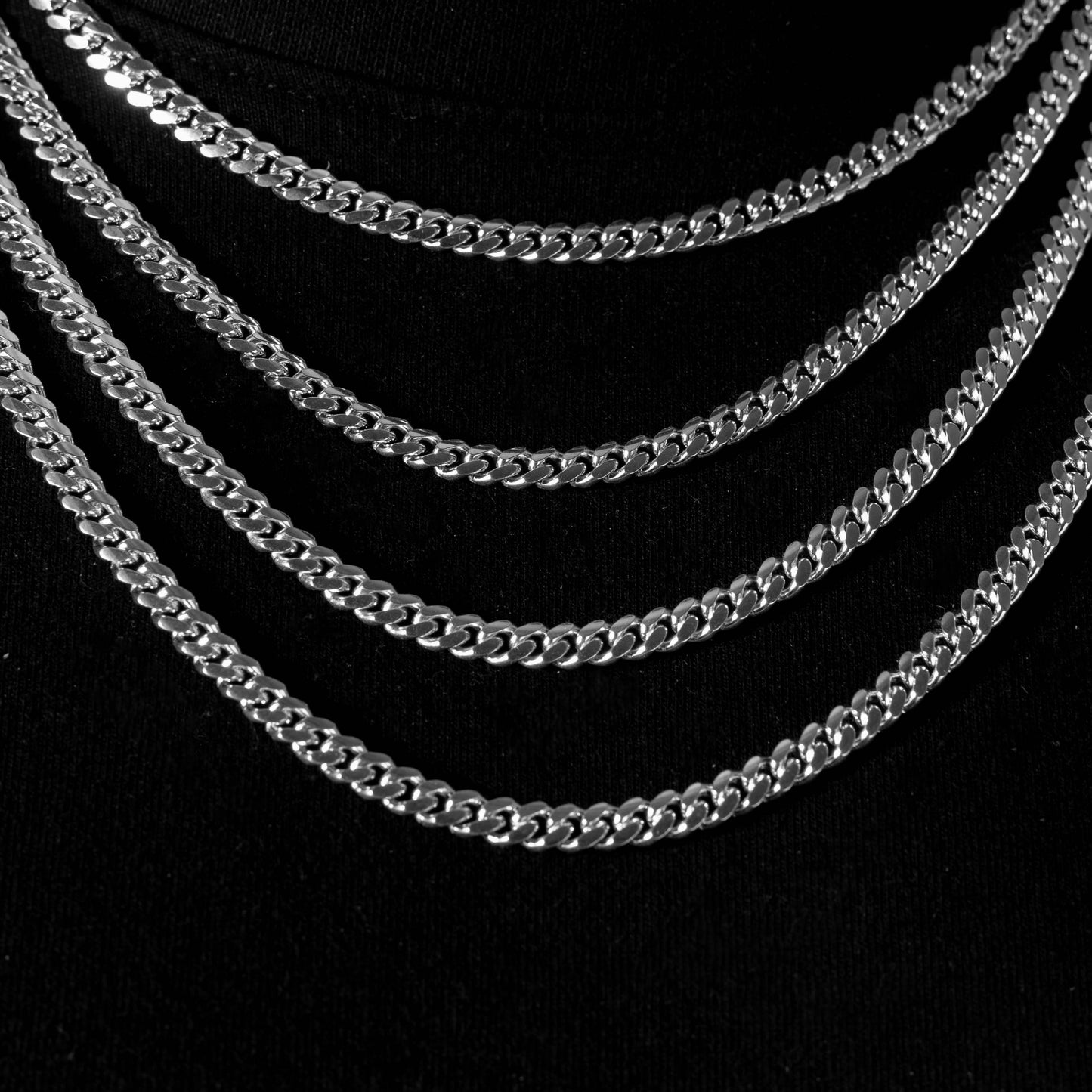 925 Sterling Silber 5mm Cuban Kette