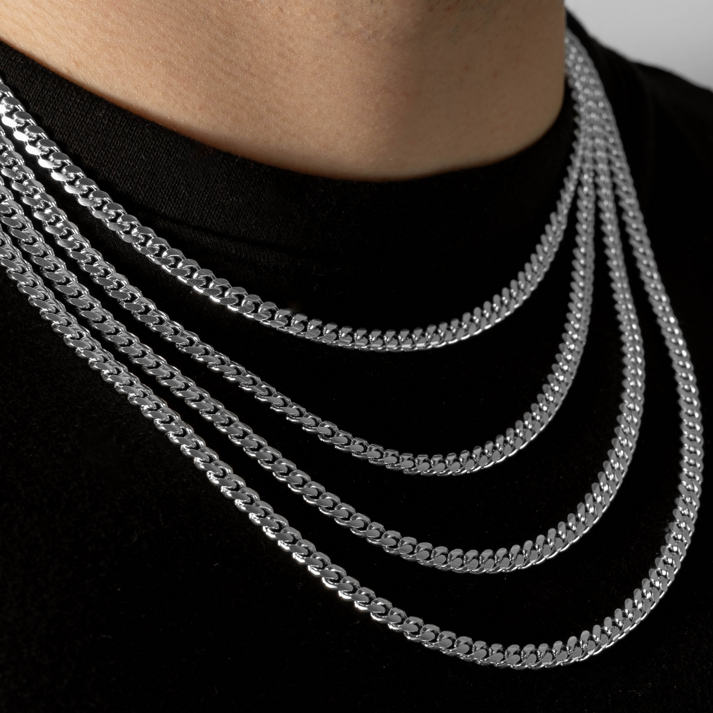 925 Sterling Silber 5mm Cuban Kette