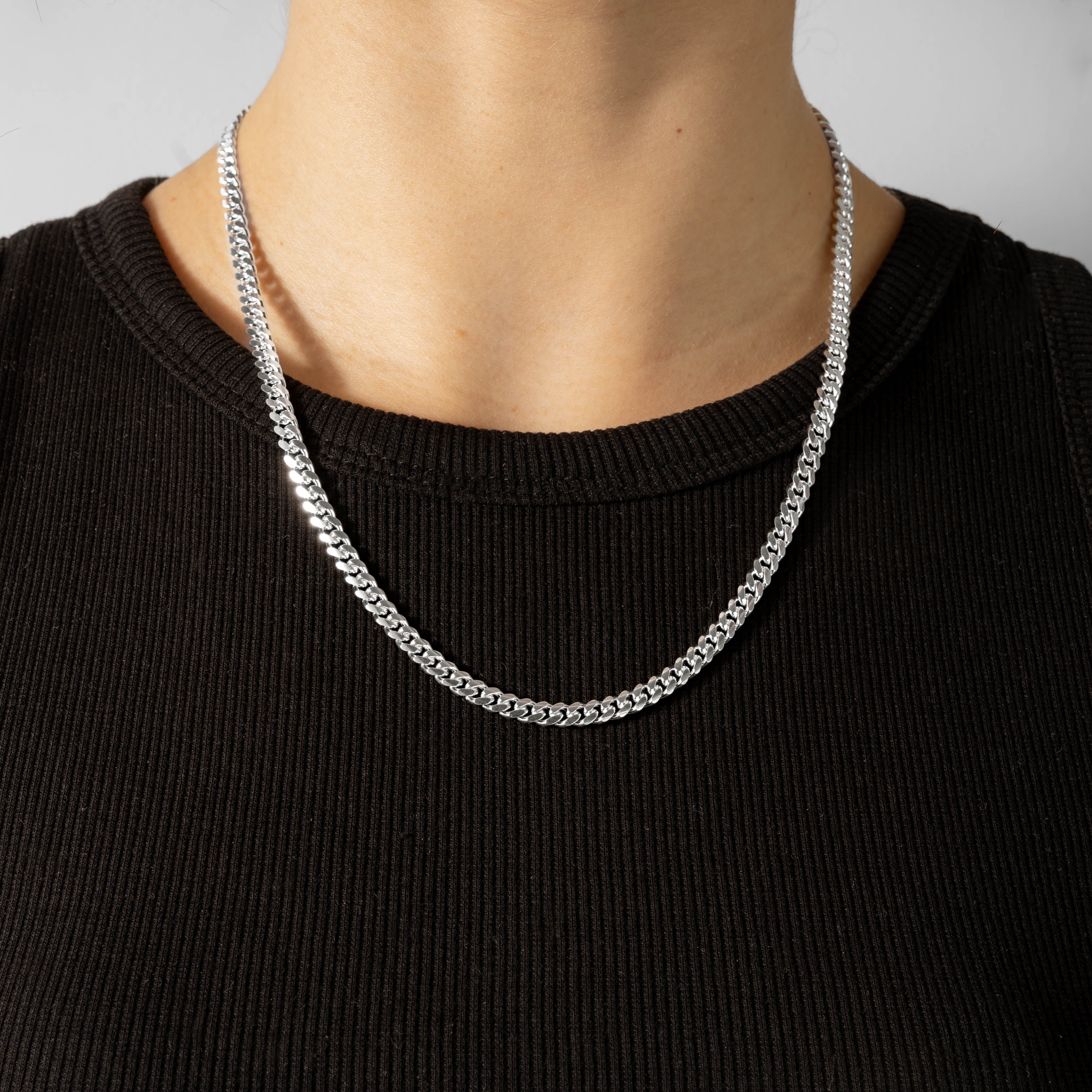 925 Sterling Silver 5mm Cuban Chain