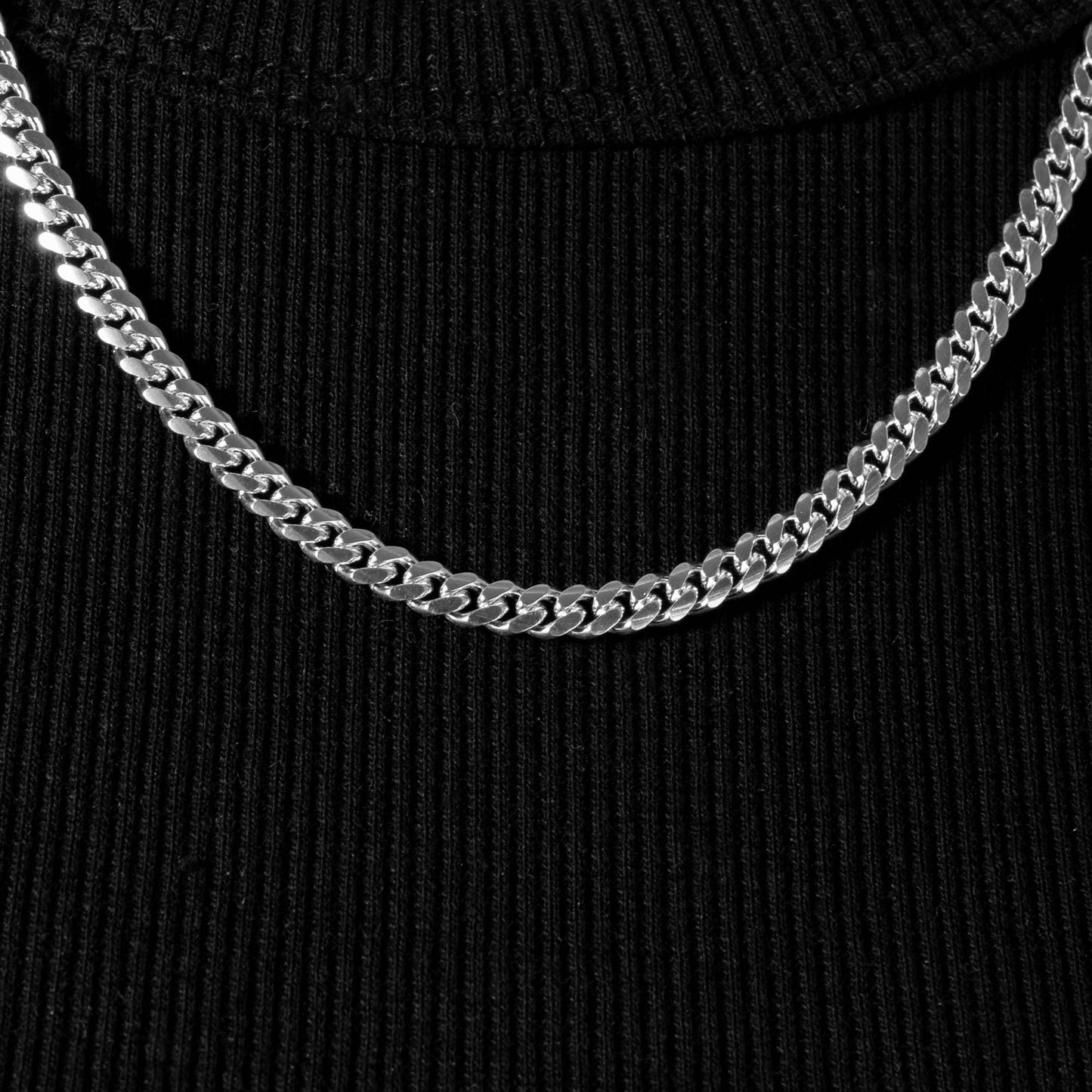 925 Sterling Silber 5mm Cuban Kette