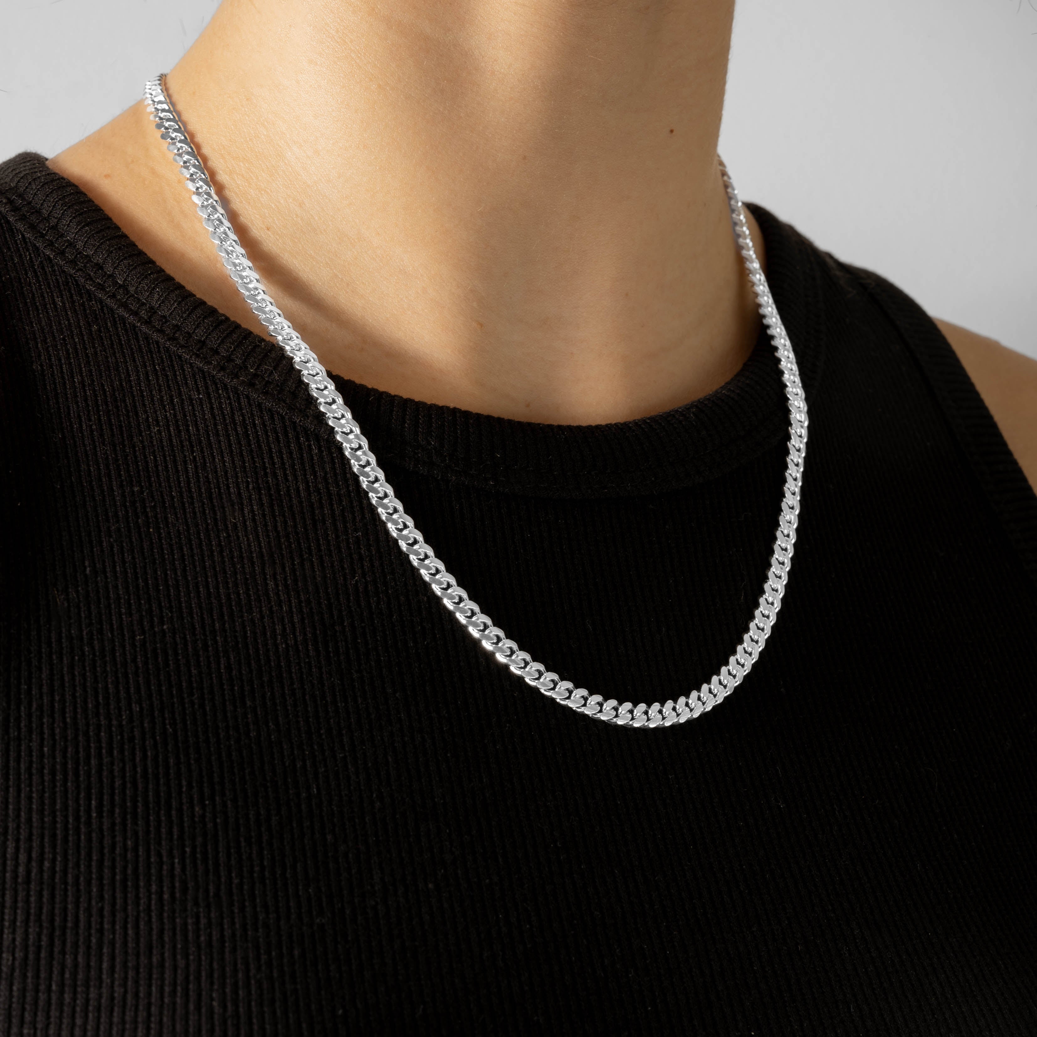 925 Sterling Silver 5mm Cuban Chain