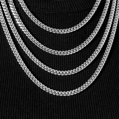 925 Sterling Silber 5mm Cuban Kette