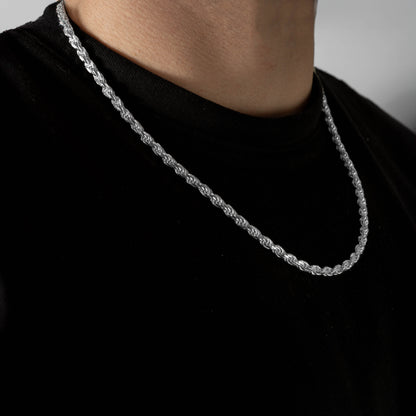 925 Sterling Silver 4.2mm Rope Chain