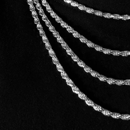 925 Sterling Silver 4.2mm Rope Chain