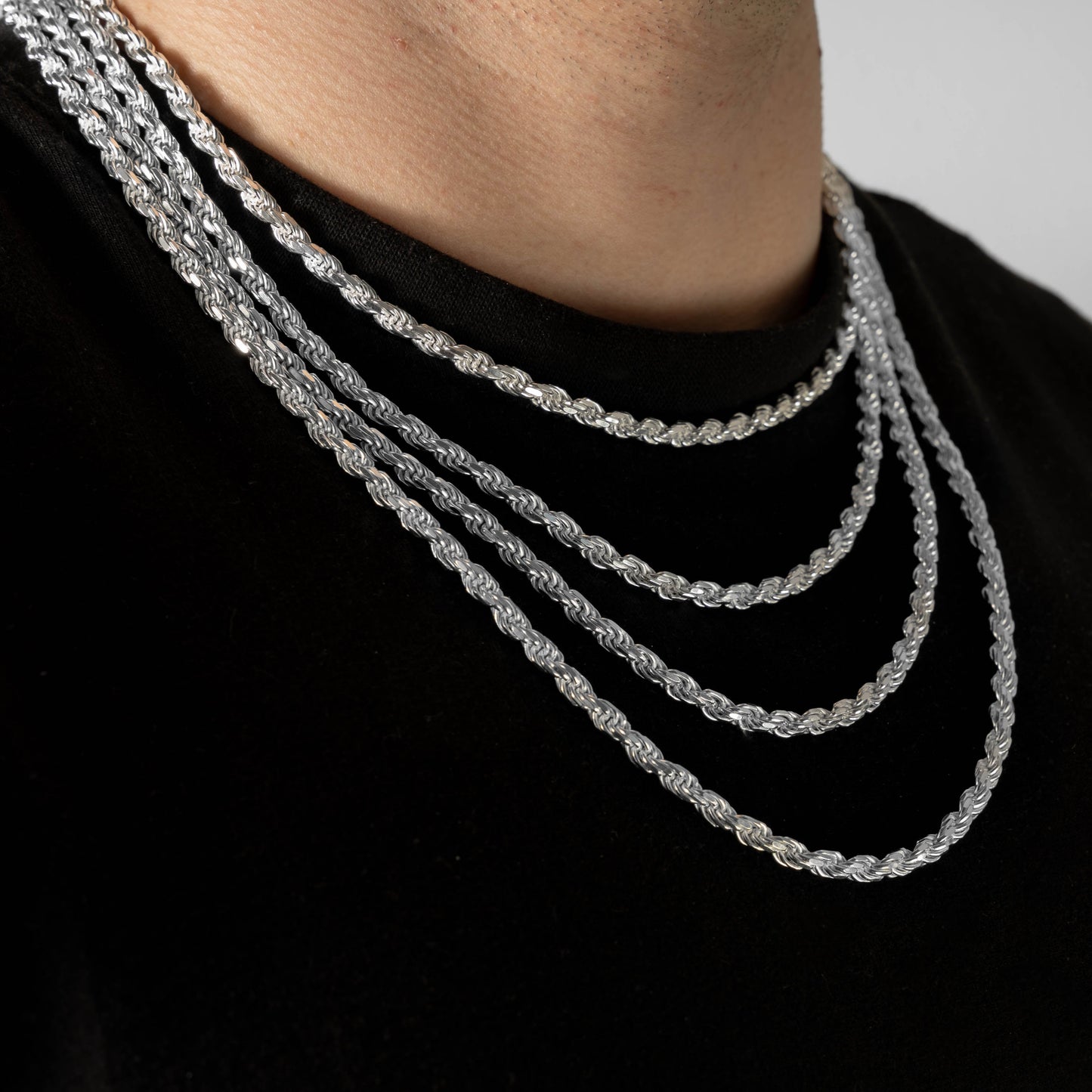 925 Sterling Silver 4.2mm Rope Chain