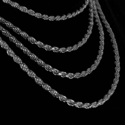 925 Sterling Silver 4.2mm Rope Chain