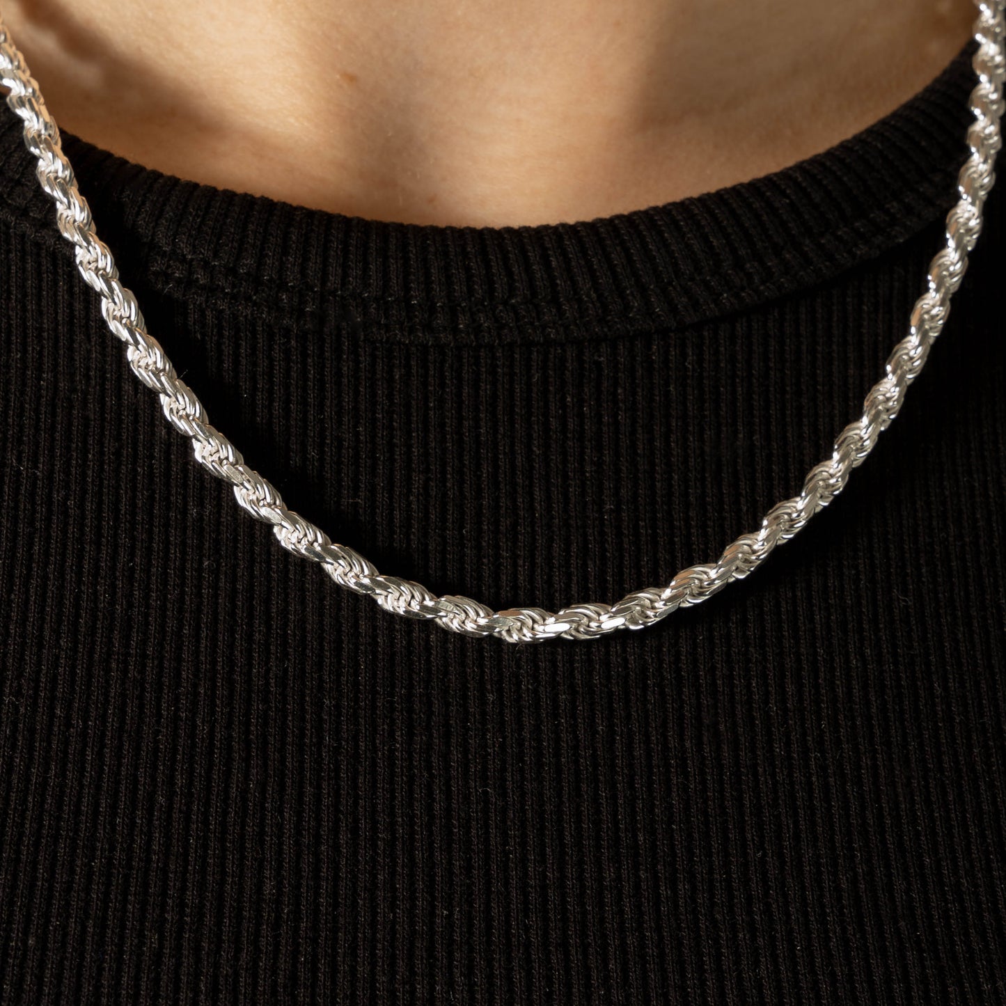 925 Sterling Silver 4.2mm Rope Chain