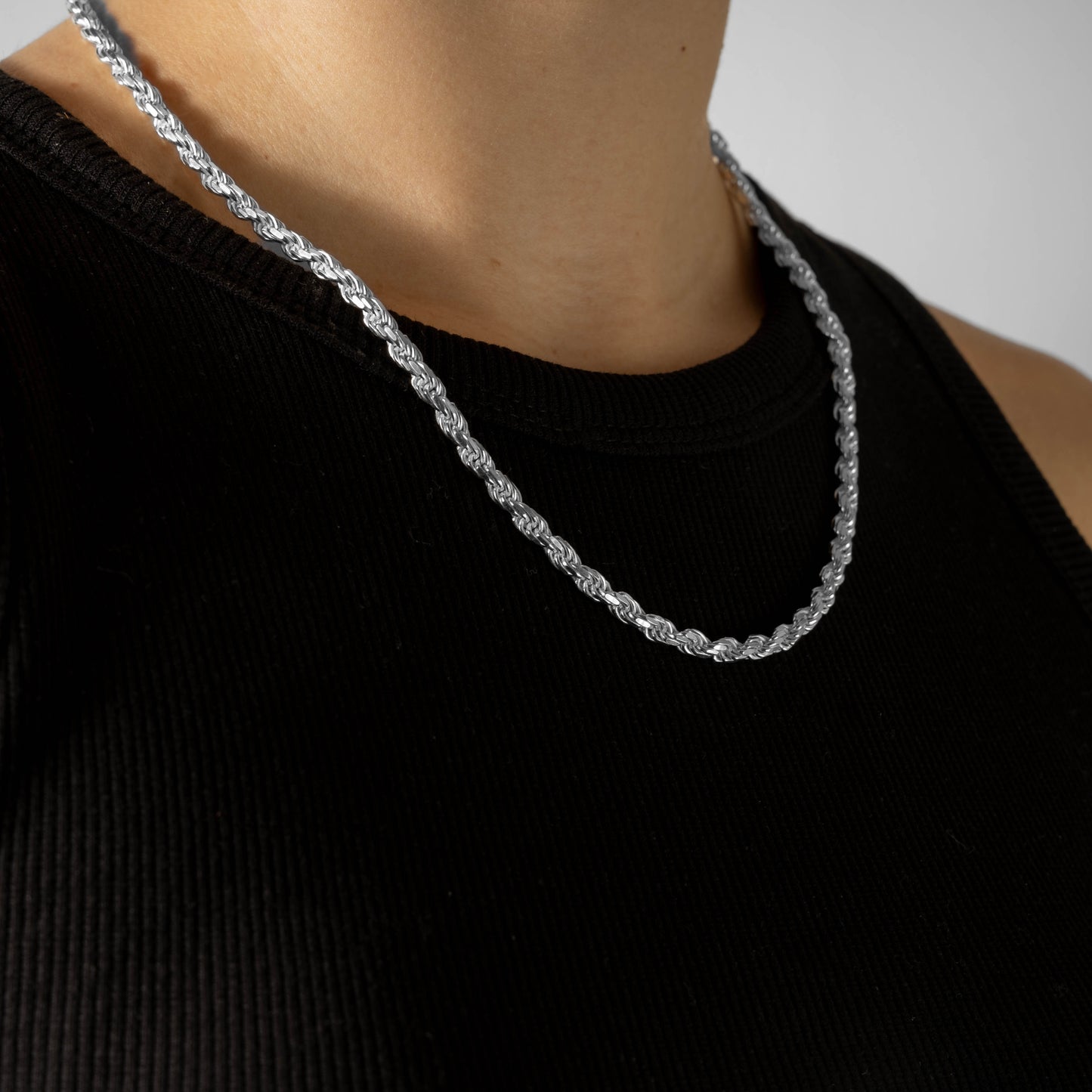 925 Sterling Silver 4.2mm Rope Chain