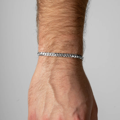 925 Sterling Silver 5mm Cuban Bracelet