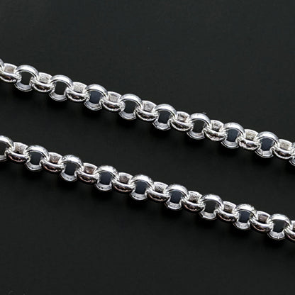 925 Sterling Silver 4.4mm Belcher Chain