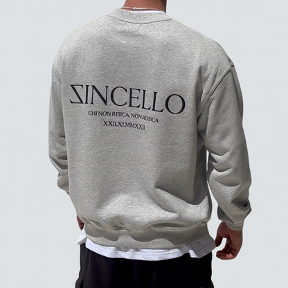 Zincello Foundry Heavyweight Sweatshirt - Grey with Black Print