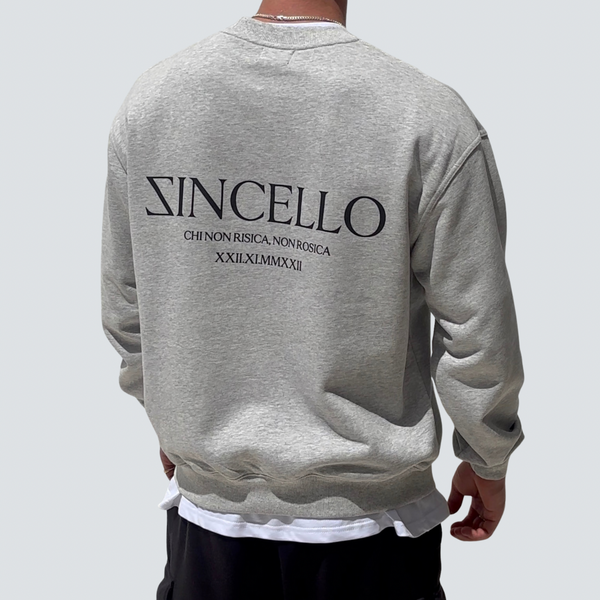 Zincello Foundry Heavyweight Sweatshirt - Grey with Black Print