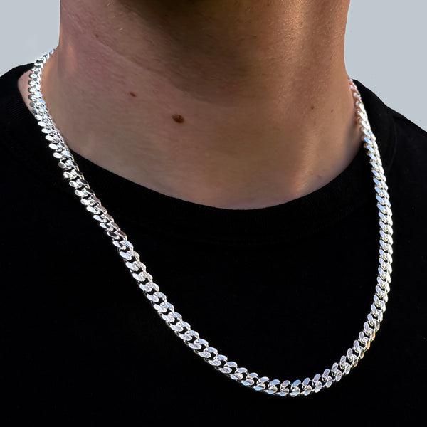 925 Sterling Silver 6.7mm Cuban Chain