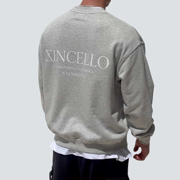 Zincello Foundry Heavyweight Sweatshirt - Grey with White Print