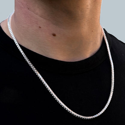 925 Sterling Silver 3.5mm Franco Chain