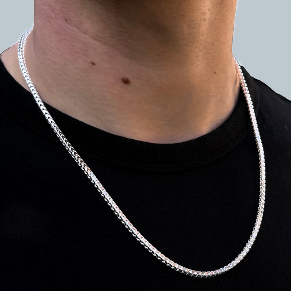 925 Sterling Silver 3.5mm Franco Chain