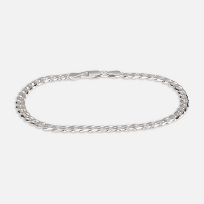 925 Sterling Silber 4.2mm Curb Armband
