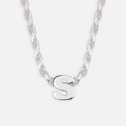 925 Sterling Silber Anfangsbuchstaben Anhänger