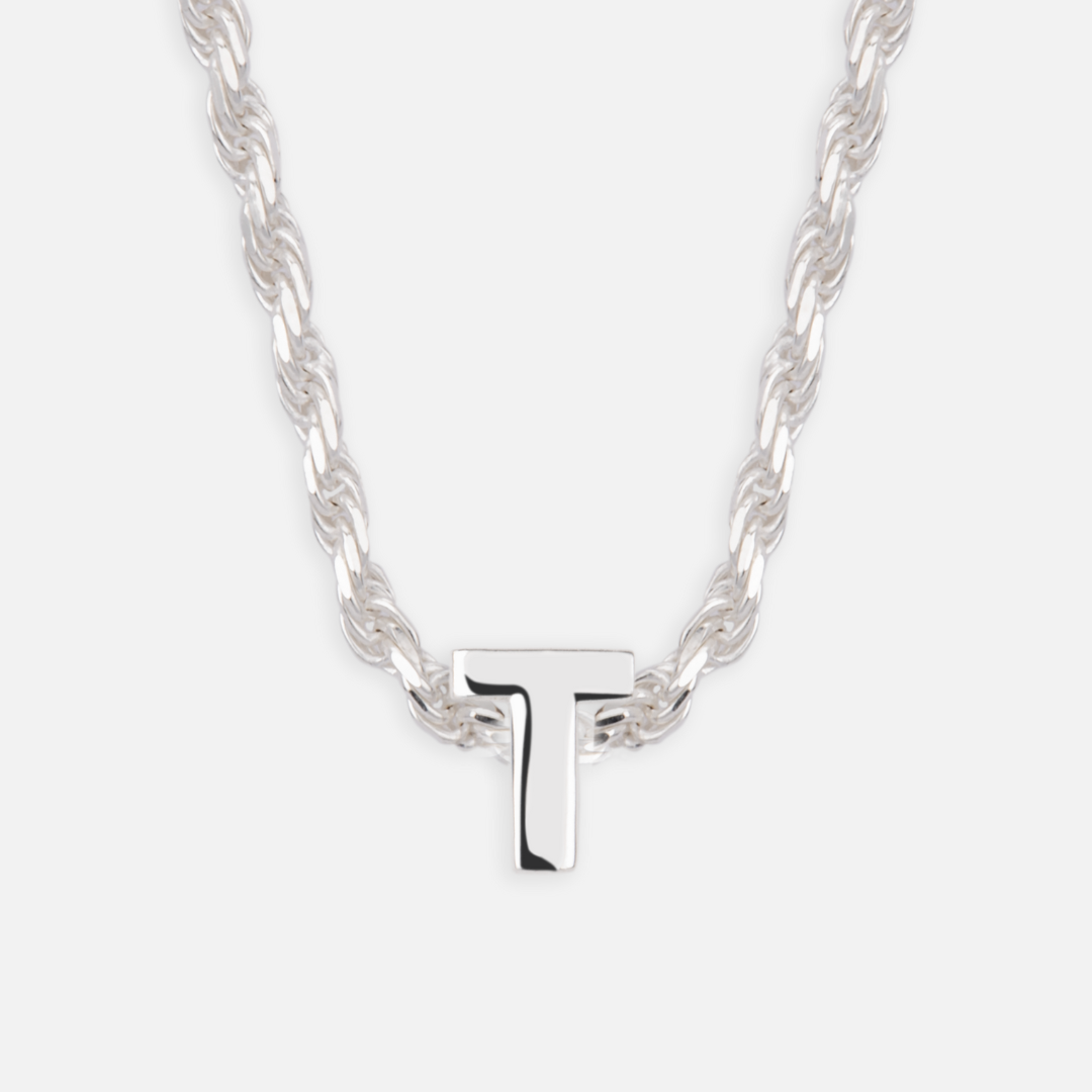 925 Sterling Silber Anfangsbuchstaben Anhänger