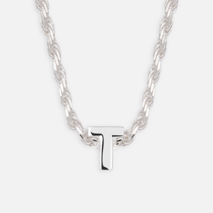 925 Sterling Silber Anfangsbuchstaben Anhänger