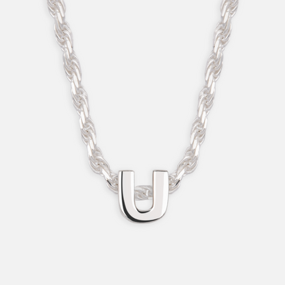 925 Sterling Silber Anfangsbuchstaben Anhänger