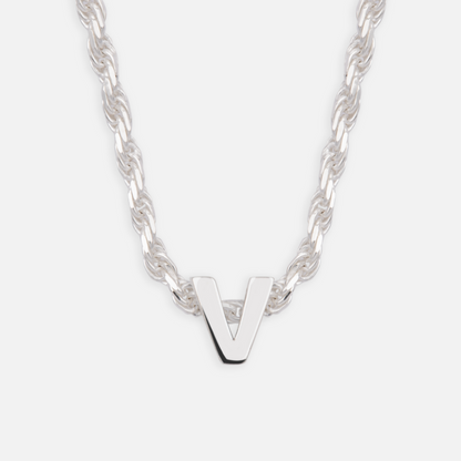 925 Sterling Silber Anfangsbuchstaben Anhänger