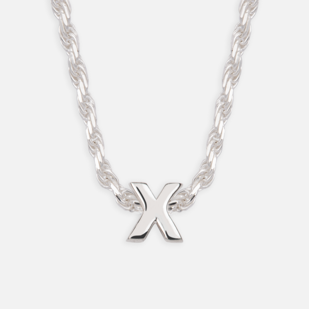 925 Sterling Silber Anfangsbuchstaben Anhänger