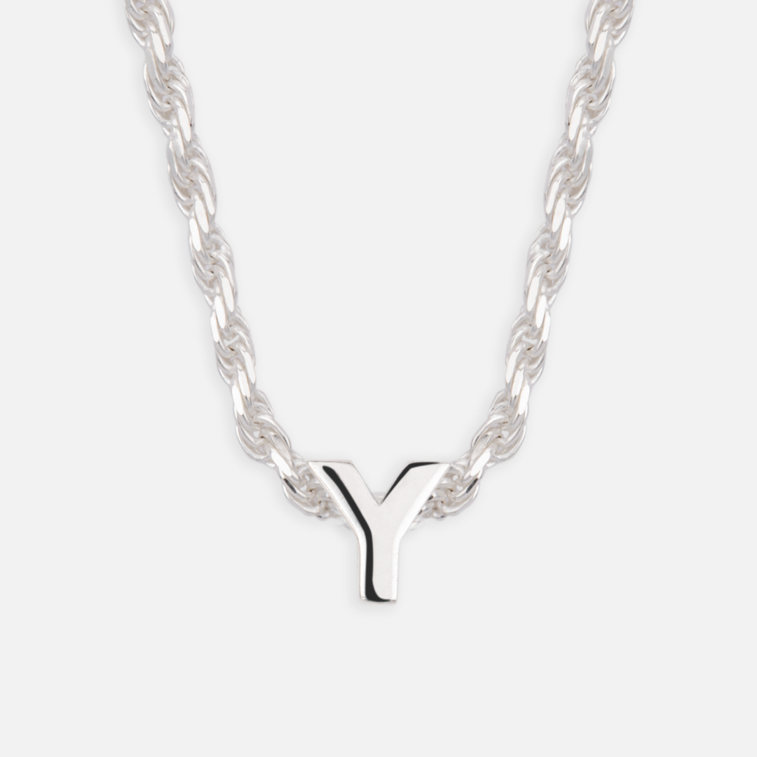 925 Sterling Silber Anfangsbuchstaben Anhänger