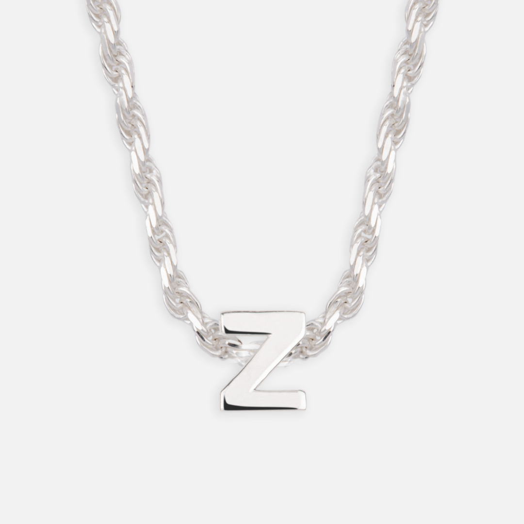 925 Sterling Silver Initial Letter Pendants