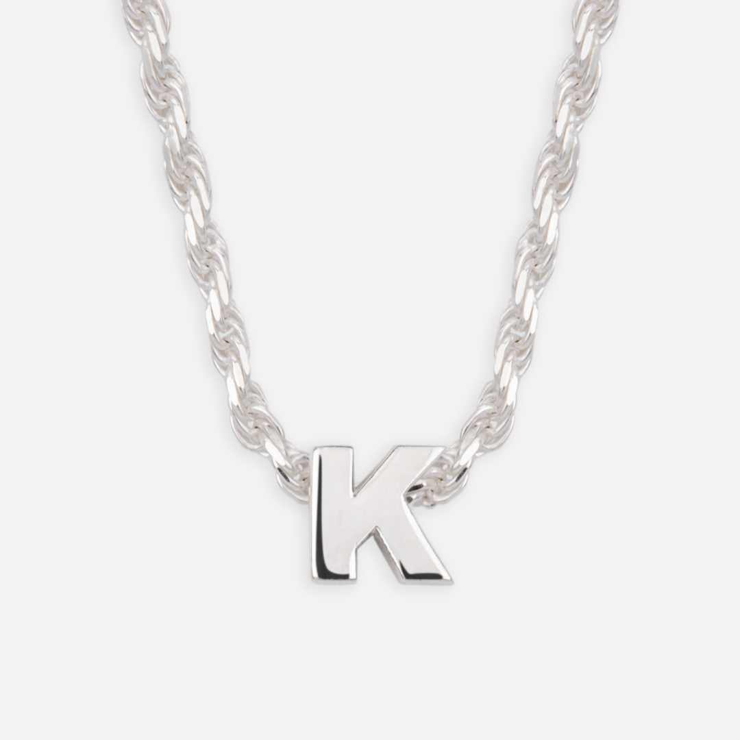 925 Sterling Silber Anfangsbuchstaben Anhänger