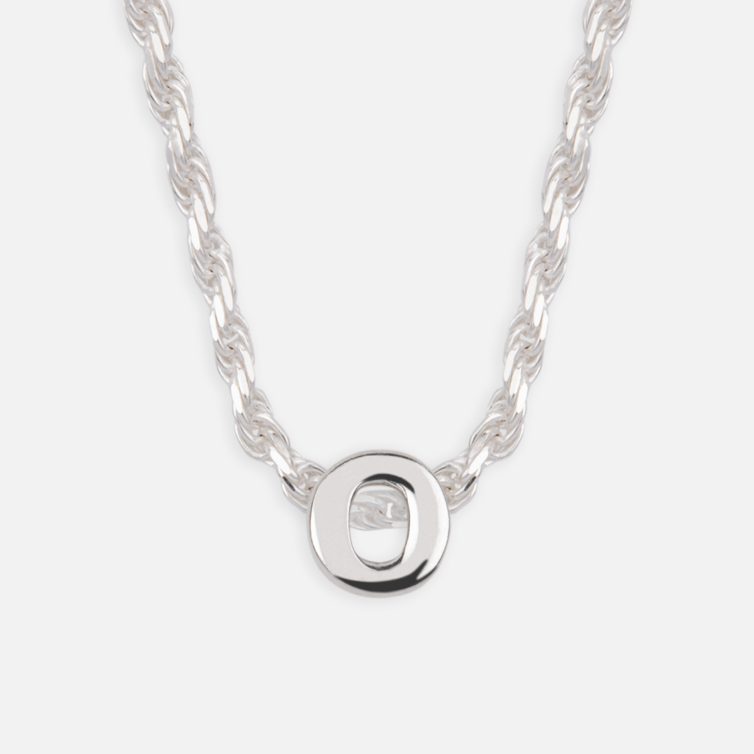 925 Sterling Silber Anfangsbuchstaben Anhänger